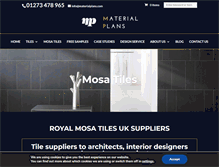 Tablet Screenshot of materialplans.com